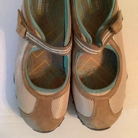 Skechers Mary Jane Flats Tan Size 10 - Picture 9 of 12